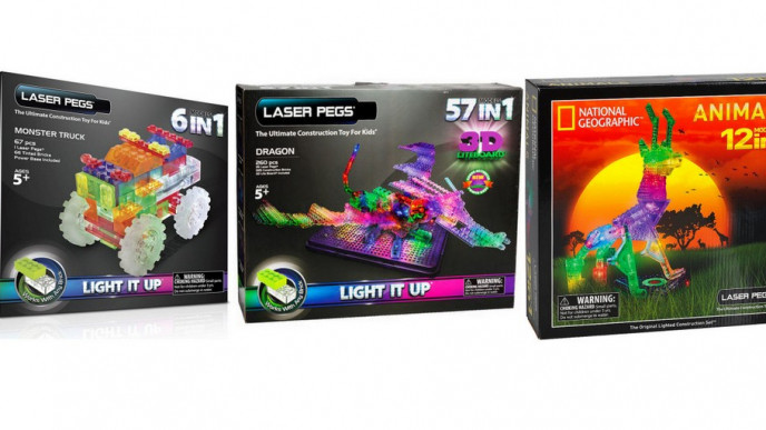 Laser LED Pegs Similar To LEGO from $13.60 @ London Drugs
