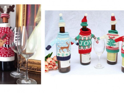 Christmas Sweater and Toque Set for Wine $3