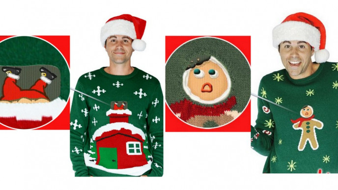 Digital Animated Christmas Sweater $64.79 @MorphSuitsCanada.com
