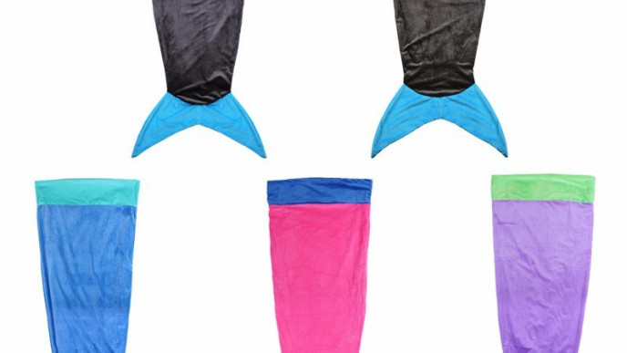 Mermaid Or Shark Blankets For $17.70 Shipped
