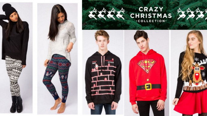Crazy Christmas Collection Clothing Buy One Get 50% Off One @ Blue Notes