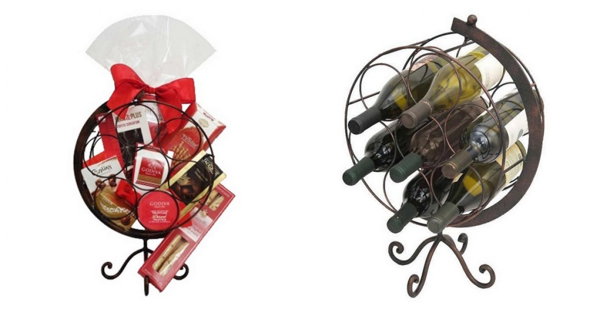Globe Wine Holder Gift Basket 49.97 shipped Costco.ca