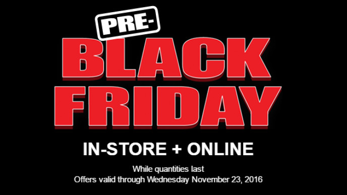 Pre-Black Friday Sale Now On @ Lowes Canada