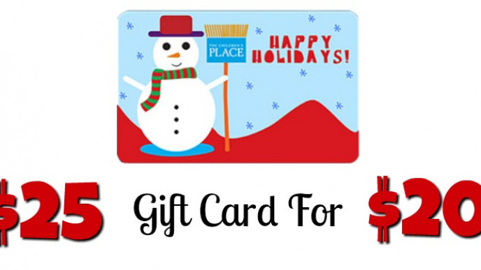 20% Off The Children's Place Gift Cards @ Shoppers Drug Mart