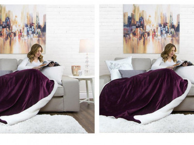 Sunbeam Reversible Heated Throw $49.99