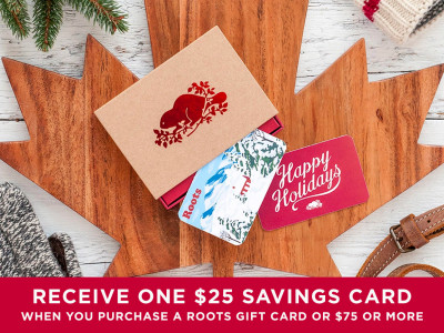 Buy A $75 Roots Gift Certificate 
