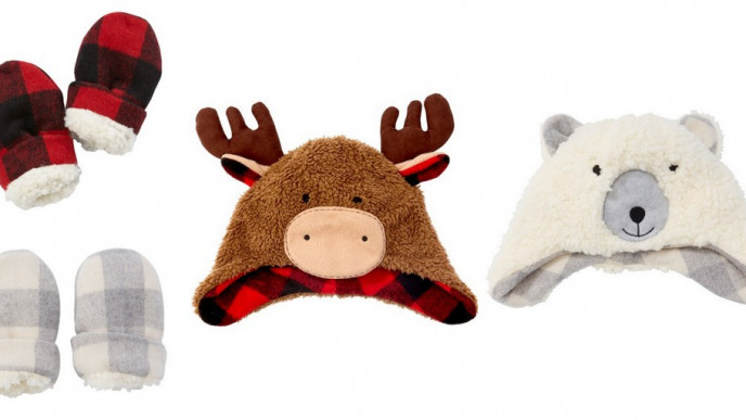 Cabin Cozy Moose/Bear Hats/Mitts for Baby BOGO 50% off @ Chapters