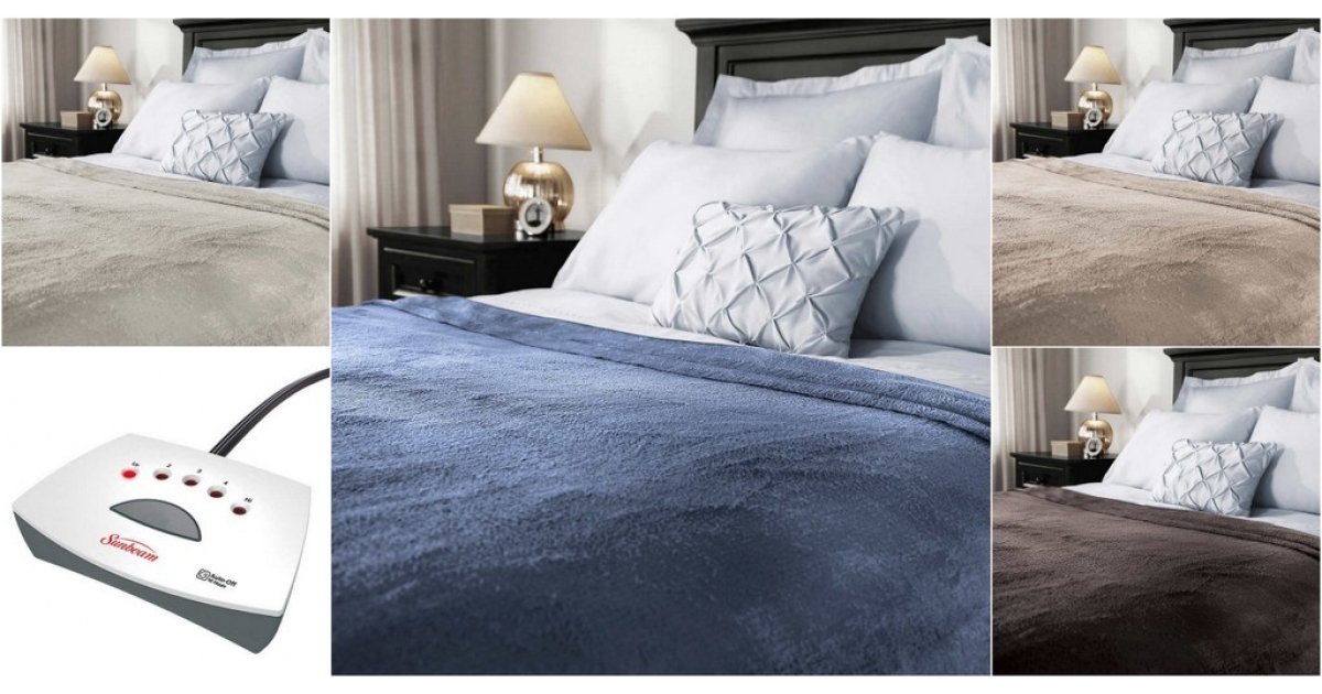 Sunbeam Velvet Plush Heated Blanket from 69.99 Costco.ca