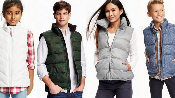Frost-Free Vests For Entire Family $15 Today Only @ Old Navy