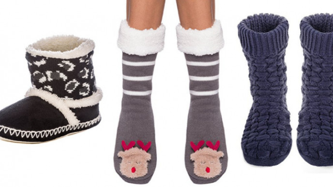 Up To 50% Off Cozy Socks & Slippers By Noble Mount @ Amazon Canada