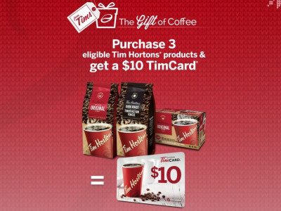 Get $10 Tim Hortons Gift Card