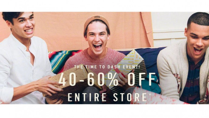 Everything up to 60% off Today Only @ Hollister