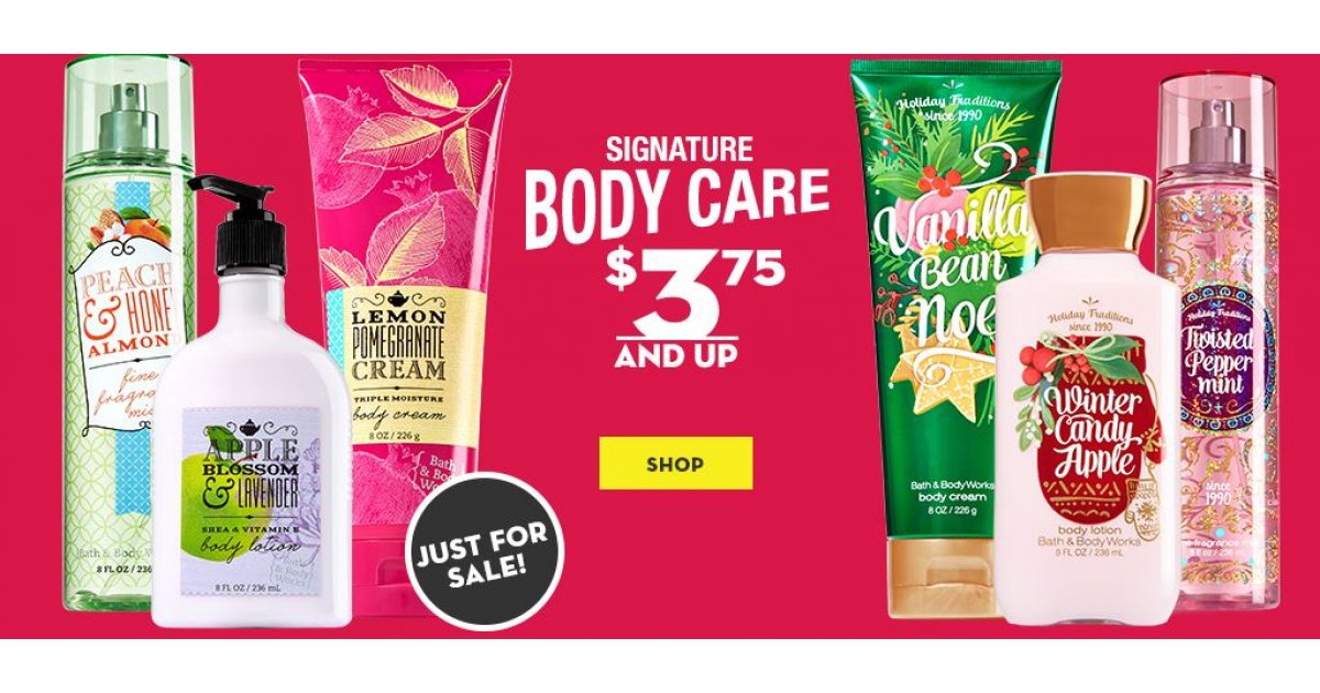 Up to 75 off Bath & Body Works