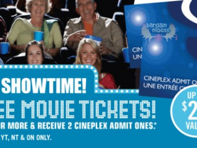 Get 2 Free Movie Tickets