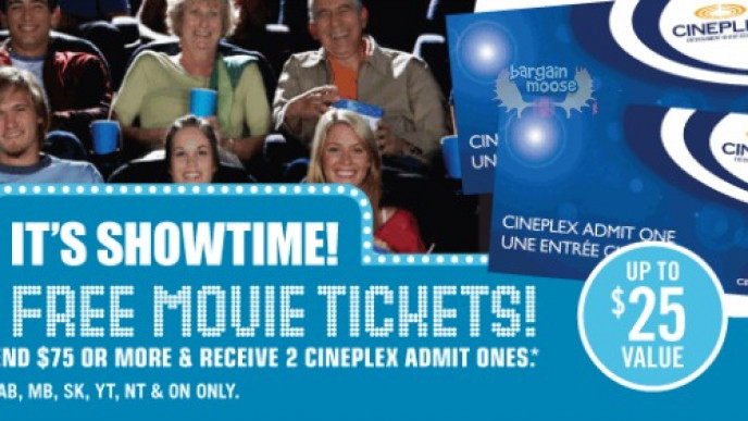 Get 2 Free Movie Tickets With A $75 Spend @ Shopper's Drug Mart