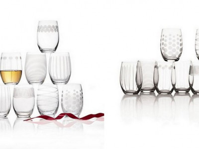 Mikasa 8-Piece Set Crystal Wineglasses 