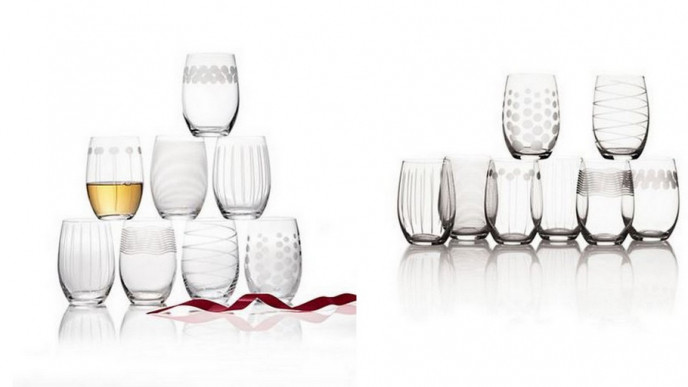 Mikasa 8-Piece Set Crystal Stemless Wineglasses $34.99 @ The Bay