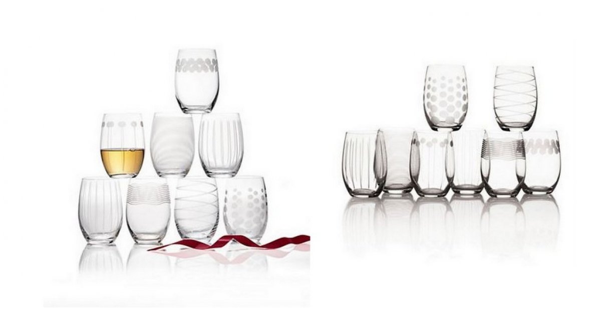 Mikasa 8Piece Set Crystal Stemless Wineglasses 34.99 The Bay