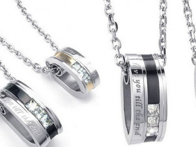 "I Love You Till The End" Pendant Set $29.99