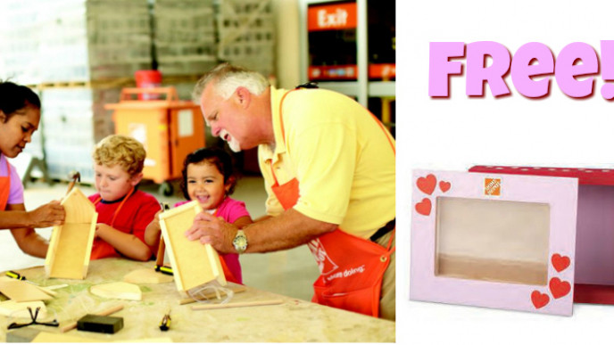 Kids Can Build a Valentine Photo Box For Free @ Home Depot