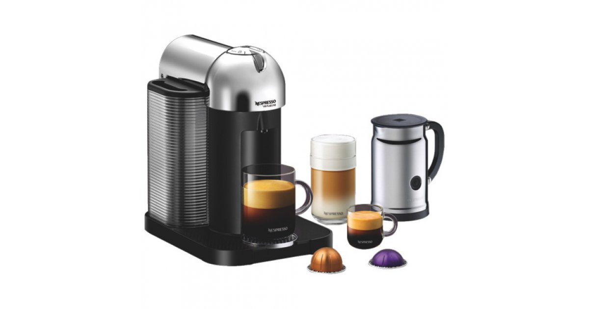 Nespresso Vertuoline Coffee and Espresso Maker Bundle 224.99 Bed