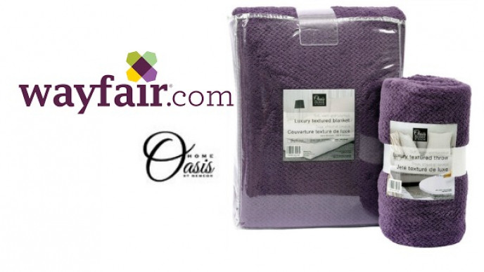 2 Piece Textured Blanket Set $22.99 @ Wayfair