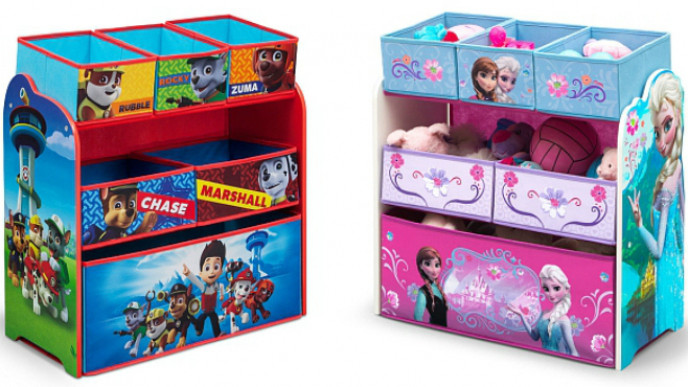 frozen multi bin toy organizer