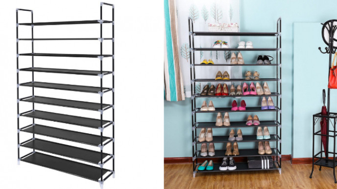 10 Tier Shoe Rack $29.50 @ Amazon Seller Songmics Direct