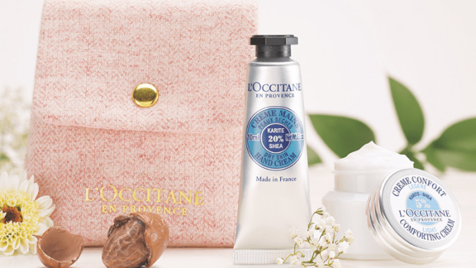 FREE L'Occitane Shea Hand Cream & Face Cream 