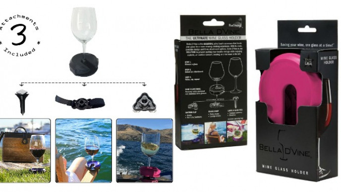 Bella D'Vine Outdoor Wine Glass Holder $23.95 @ Amazon