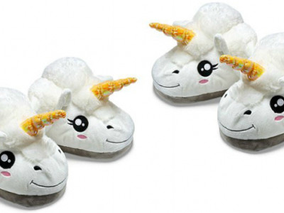 Plush Unicorn Slippers $19.90