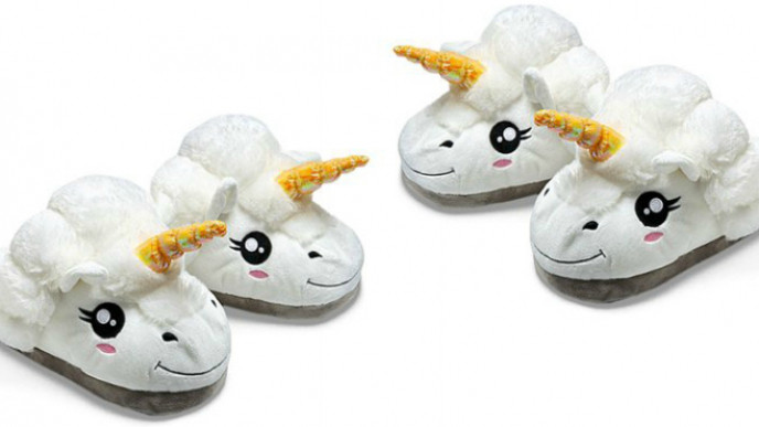 Plush Unicorn Slippers For Grown Ups $19.90 @ Amazon Seller ThinkGeek