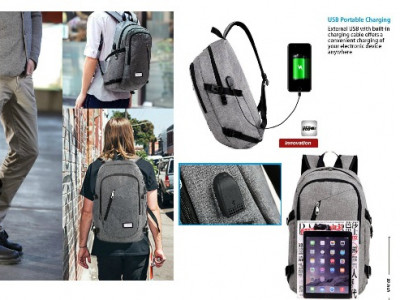 Backpack w/USB Charging Port $33.99 @ Amazon