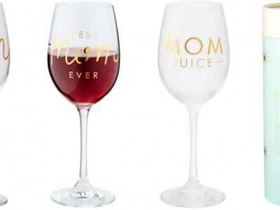 Mom Wine Glasses $15