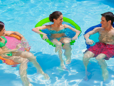 Spring Float Pool Papasan $31.99 Shipped