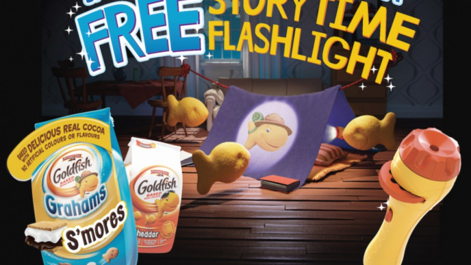 FREE  Flashlight When You Buy Goldfish Crackers