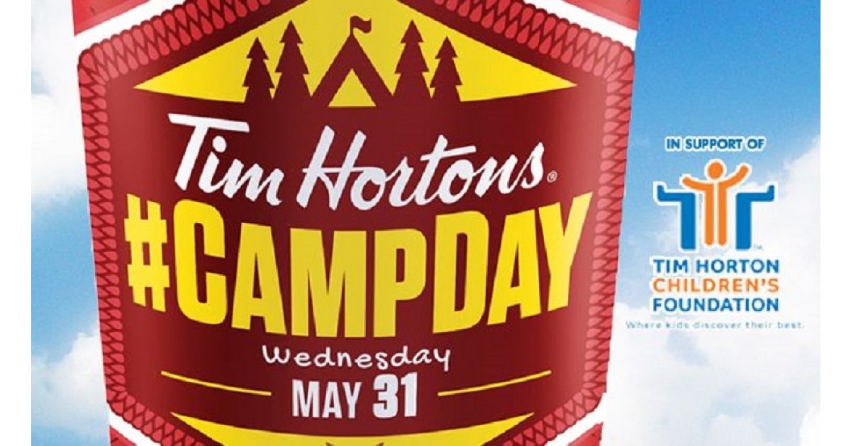 Camp Day Tim Hortons On May 31st