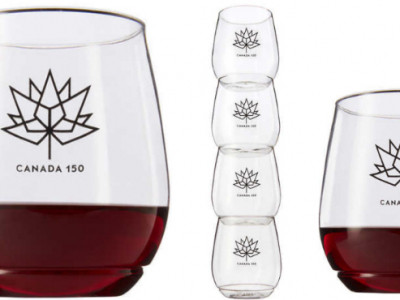 Canada 150 Wine Glass Set