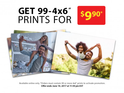 99 4x6 Photos for $9.90