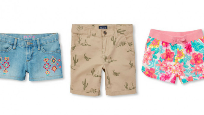 Kids' Shorts from $3.60 @ The Children's Place