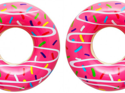 Giant Donut Pool Float $12