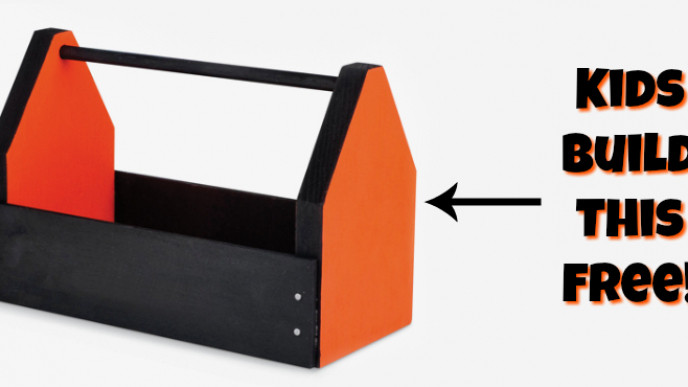 Kids Can Build a Free Tool Box @ Home Depot