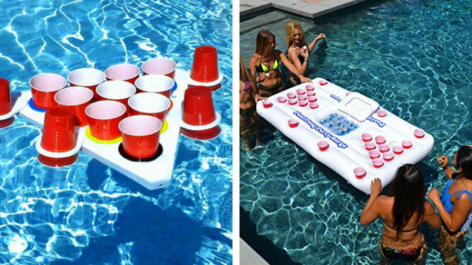 floating pool pong table
