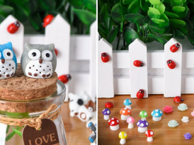 72-Piece Fairy Garden Kit $17.99