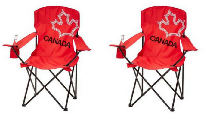 2 for $20 Canada 150 Adult Camping Chairs