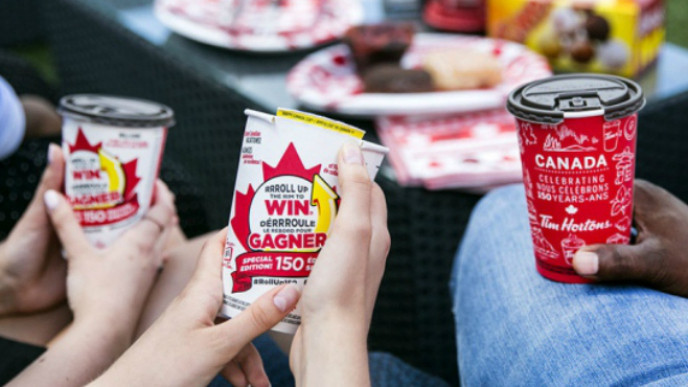 Canada 150 Roll Up The Rim @ Tim Hortons