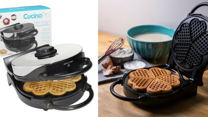 CucinaPro Classic Heart Waffle Maker $59.99 Shipped
