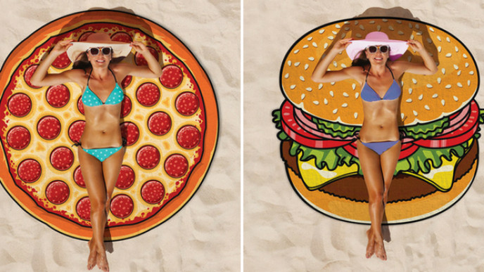 Giant Food-Shaped Beach Blankets from $9.99