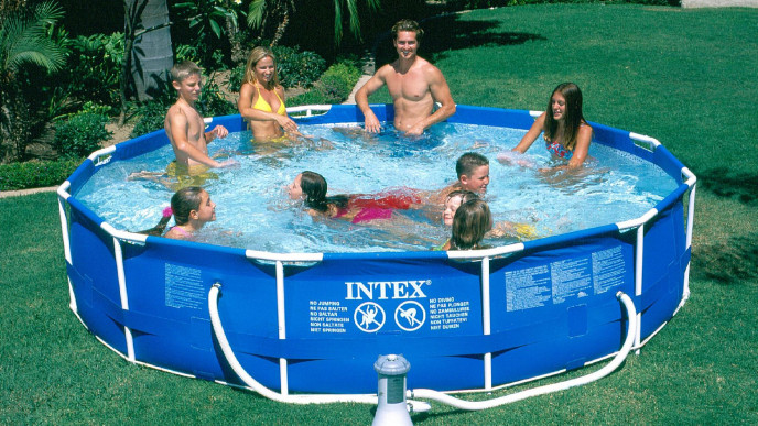 Intex Metal Frame Pool $128 @ Walmart.ca