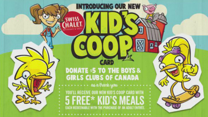 5 Free Kids Meals With $5 Donation @ Swiss Chalet